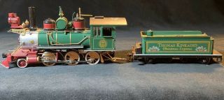 Hawthorne Village Thomas Kinkade Christmas Express Train Engine And Coal Car 2