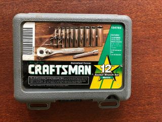 Vintage Craftsman 1/4” Deep Metric Wrench Set Made In Usa 934782