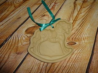 Brown Bag Cookie Art Vintage Rocking Horse Clay Cookie Mold Hill Design 1984