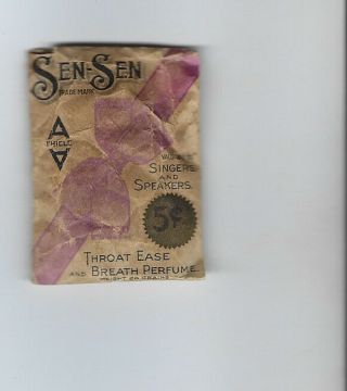 1900? Pack Of Sen - Sen Chewing Gum,  York American Chicle Co.  Breath