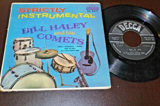Bill Haley And His Comets Strictly Instrumental,  3 1960 Mexico 7 " Ep Rockabilly