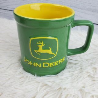2006 John Deere Green 11oz Coffee Mug Cup With 3d Logo Nwob