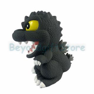 Cute Godzilla PVC Bust Coin Bank 3D Toy Figure Piggy Bank Coin Collector 3