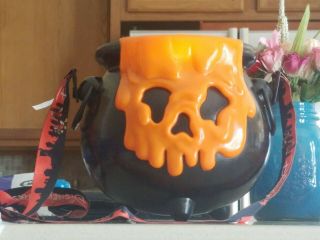 Disney Parks Orange Cauldron Popcorn Bucket Light - Up Halloween 2019
