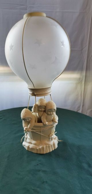Snowbabies Dept 56 " Come Fly With Me " Limited Edition Hot Air Balloon