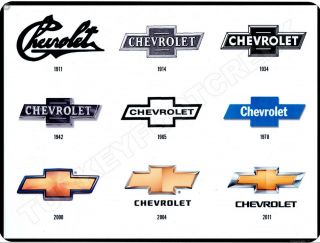 Chevrolet Bow Ties 9 " X 12 " Sign