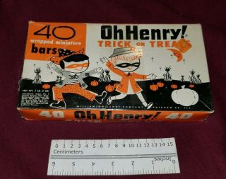 Oh Henry Halloween Candy Bars empty Display Box Trick Or Treat 2