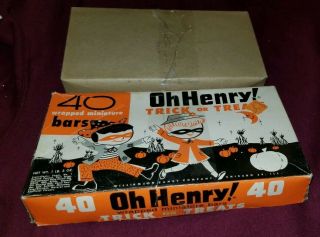 Oh Henry Halloween Candy Bars empty Display Box Trick Or Treat 3