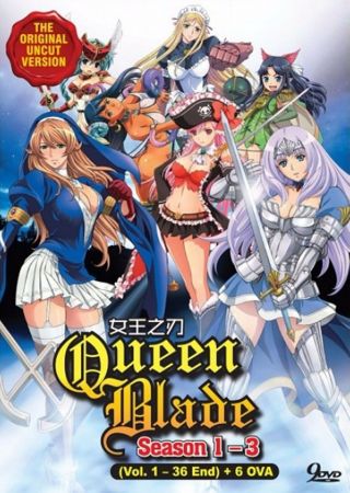 Anime Dvd Uncut Queen Blade Sea 1 - 3 (chapter 1 - 36end),  6ov English Audio L6