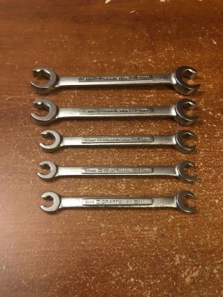 Vintage Craftsman - V - Series Metric Flare Nut Wrench Set Usa