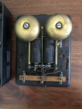 Vintage Western Electric Bell Chime Ringer 584 - De Doorbell Box Black