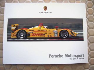 Porsche Official Motorsport Promotional Book Brochure Usa Edition 2007