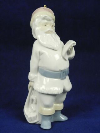 Lladro 1991 Christmas Tree Ornament Santa Claus Figure Toys & Naughty List