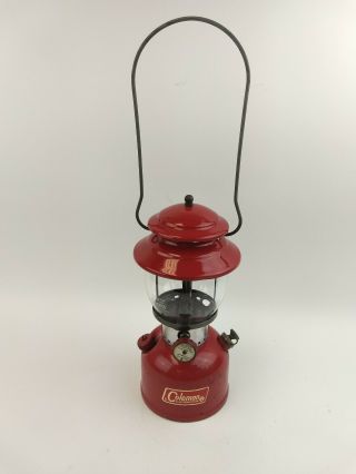 Vintage 1965 Coleman " Red " Lantern No.  200a Dated 10/65 Collector Or User