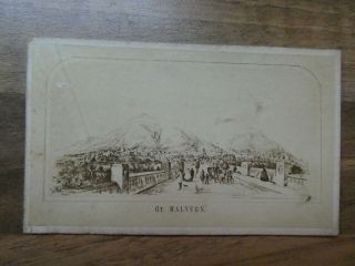 Victorian Photograph (cdv) Of Gt Malvern,  Worcestershire.  C 1860/70