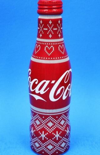 Full 2016 Christmas Ugly Sweater Aluminum Coca Cola Bottle Coke Xmas France