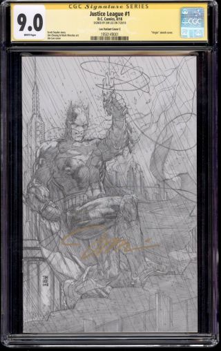 Justice League 1 (2018) 1:500 Sketch Variant,  Cgc Ss 9.  0 Signed By Jim Lee