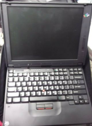 Vintage IBM ThinkPad Type 2635 Laptop Computer w/ Power Adapter 2