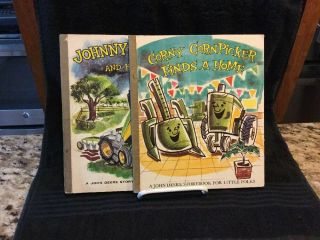2”best”vintage John Deere Child’s Books ‘58 Johnny Tractor/ ‘59 Corny Cornpicker