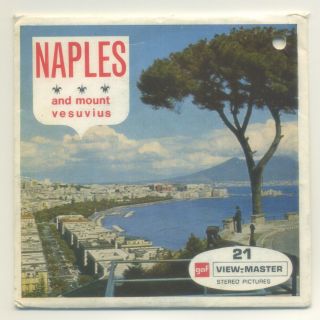 Napoli Naples And Mount Vesuvius Italy Viewmaster Packet C - 031 - E English Edition