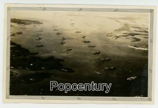 1936 Vintage Photograph Uss West Virginia Us Navy Guantanamo Bay Aerial Photo