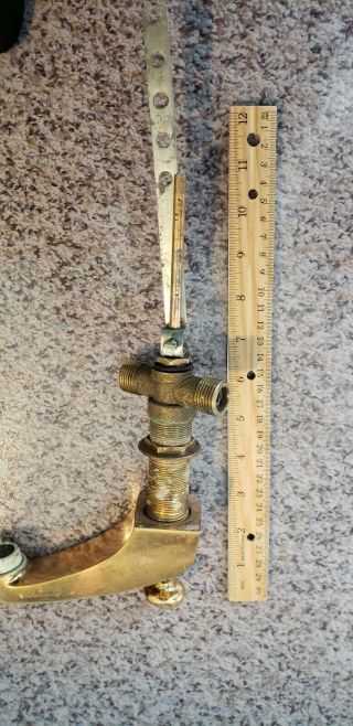 Adorable vintage floral bathroom faucet & handles,  may be Artistic Brass? 3