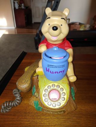 Vintage Disney Winnie The Pooh Piglet Vocal Animated Landline Telephone