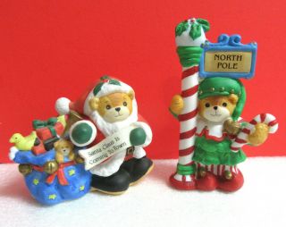 Lucy & Me North Pole And Santa Claus Is Coming To Town Christmas Figurine