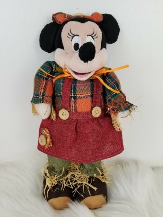 Kcare Disney Minnie Mouse Standing Fall Halloween Scarecrow Plush Door Greeter