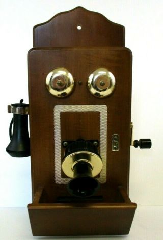 Vintage 8 Transistor Radio Hand Crank Telephone Am Japan