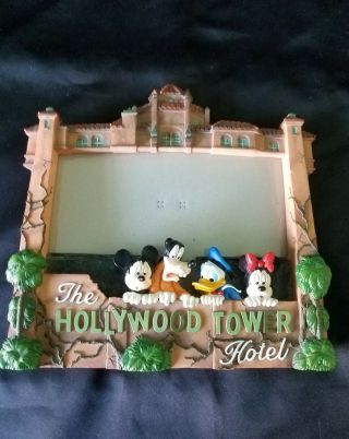 Disney Hollywood Tower Hotel Tower Of Terror Picture Frame Fab Four 3d Stand