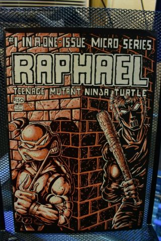 Raphael Teenage Mutant Ninja Turtle 1 Mirage 1985 1st App Casey Jones Tmnt 7.  0