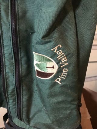 Antique Pine Valley Green Black Lightweight Golf Bag As - Is