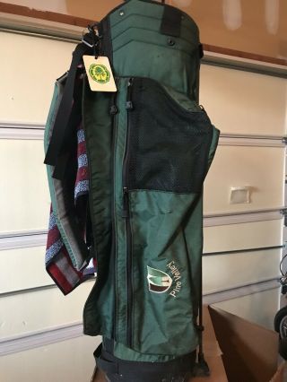 Antique PINE VALLEY Green Black Lightweight Golf Bag As - Is 2