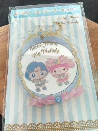 Keychain Mirror Sailor Mercury X My Melody Sailor Moon Sanrio Exclusive Rare