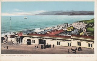 Old Vintage Postcard Sutro Baths San Francisco Ca 1900 Detroit Photographic Co