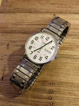 Vintage Rare 1985 Timex Quartz Military Edition Men 