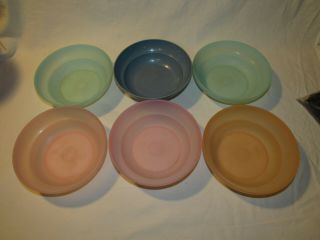 12 Pc Vintage TUPPERWARE Cereal Bowls With Seals Assorted Colors 155 2