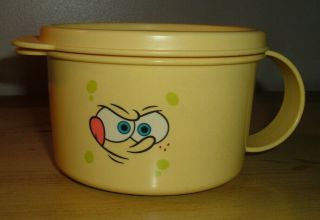 Tupperware Crystalwave Microwave Vented Hot Soup Or Cold Ice Cream Mug Spongebob