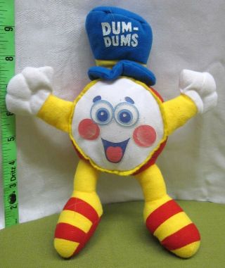 Dum - Dums Pops Plush Doll Spangler Suckers 1980s Mascot Toy Ohio Lollipops Bryan