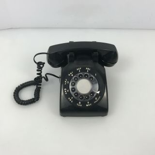 ✅ Vintage At&t Western Electric Cs500dm Black Rotary Dial Desktop Phone 2.  C4