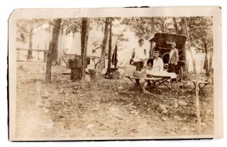 Cave City Kentucky 1921 " Camping Orignal Photo Scene " - - Very Cool View