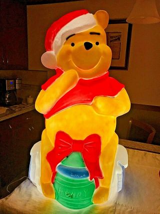 Disney Winnie The Pooh Christmas Blow Mold