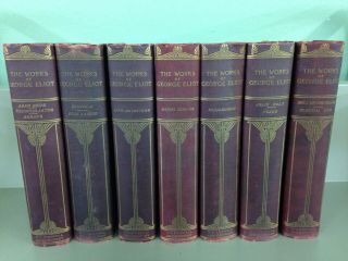 The Complete Of George Eliot,  7 Volume Set Vintage 1890 