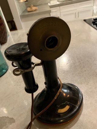 Vintage Kellogg Candlestick Phone Missing Talk Piece?