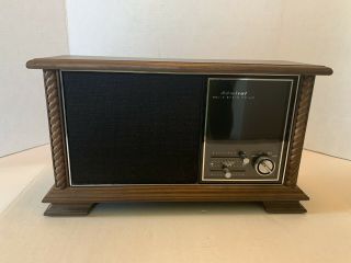 Vintage Admiral Radio Rf - 543 Wood Cabinet Table Top Am Fm Afc Brown