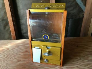 Victor Baby Grand 5 Cent Gum Ball Machine Tabletop Gumball