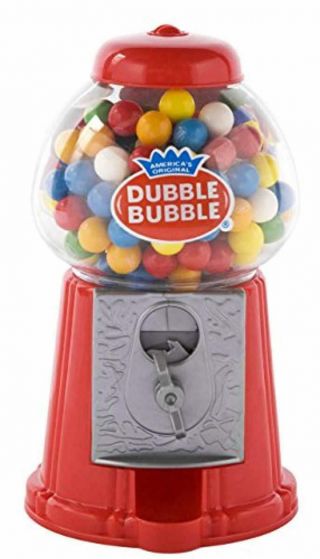 Classic Vintage Red Bubble Gum Machine Bank Candy Dispenser 50 Gumball