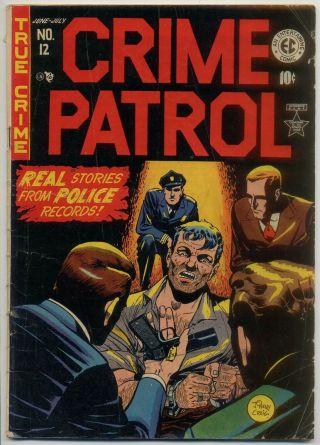 Crime Patrol 12 Gd 2.  0 Graham Ingels Art,  Early E.  C.  Horror/gorilla Story