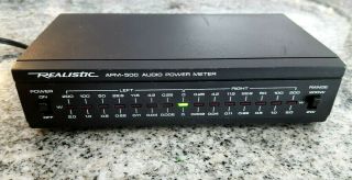 Realistic Apm - 500 Audio Power Meter,  Watt Meter,  Vu,  Dj,  Vintage,  42 - 2107,